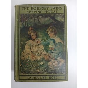 The Bobbsey Twins Laura Lee Hope Hardcover Lot of 2 Keeping House On A Houseboat
